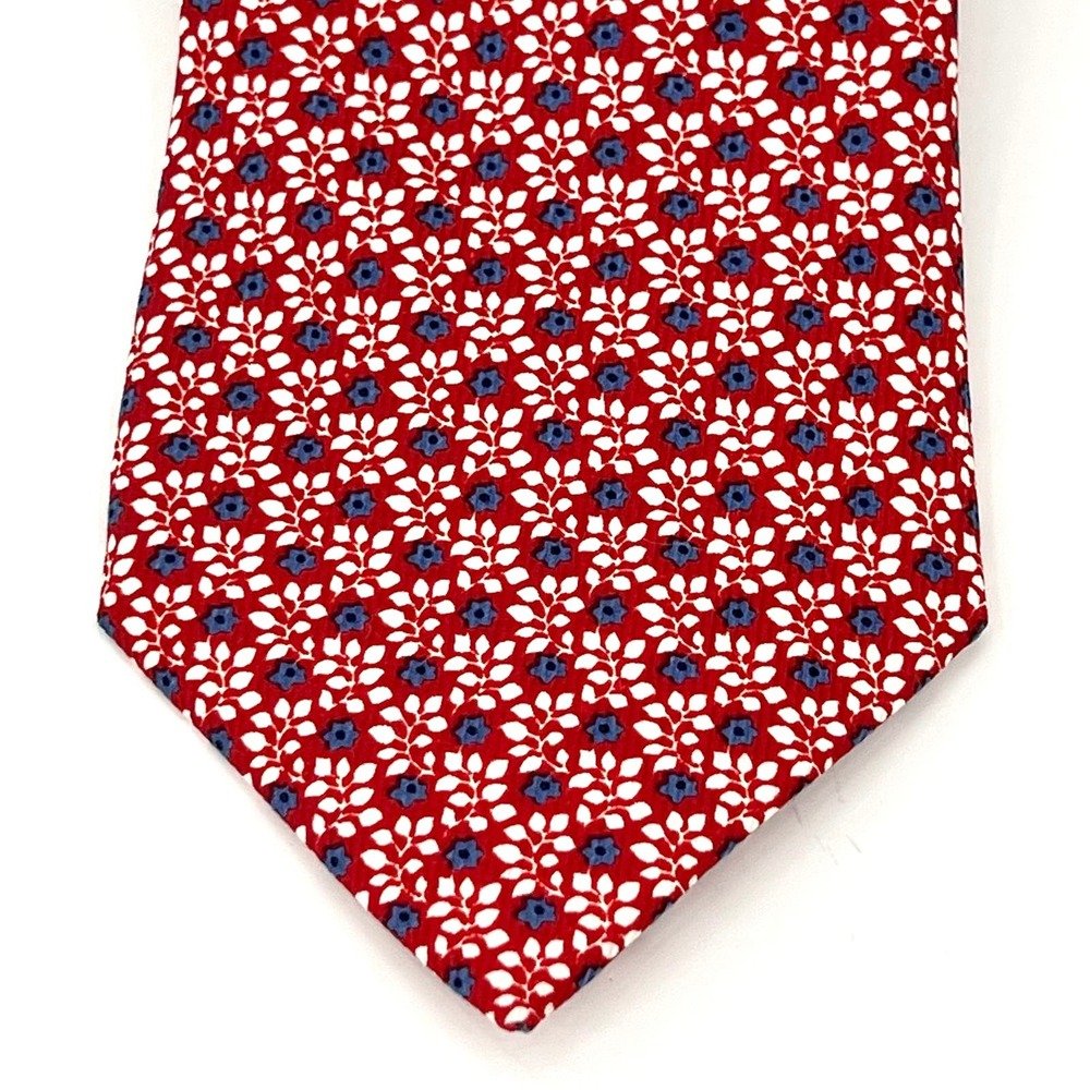 Escada floral silk made in Italy men’s neck tie